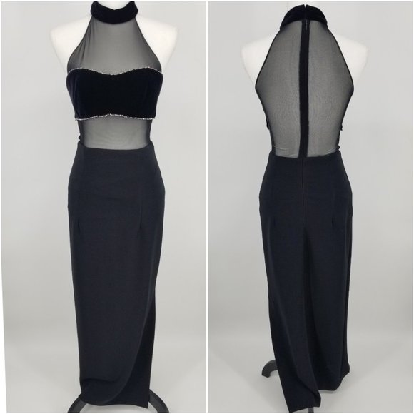 Dave & Johnny Dresses & Skirts - Vintage Dave & Johnny Sheer Cut Out Formal Dress